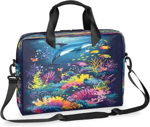 Laptop Shoulder Bag Compatible with Handle, Messenger Shoulder Case for Laptop or Tablet, Laptop Carrying Case