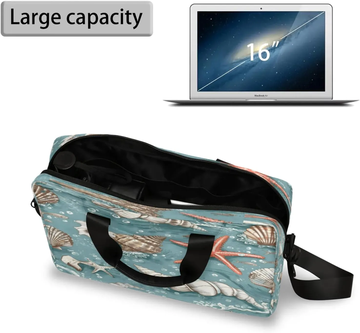 Laptop Shoulder Bag Compatible with Handle, Messenger Shoulder Case for Laptop or Tablet, Laptop Carrying Case