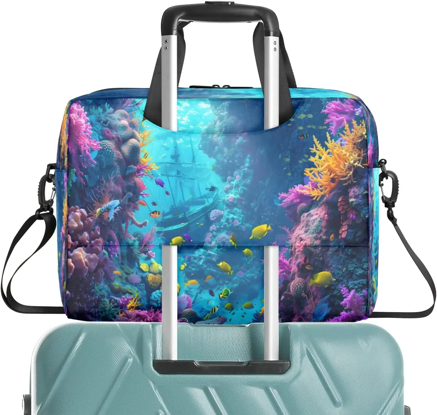 Laptop Shoulder Bag Compatible with Handle, Messenger Shoulder Case for Laptop or Tablet, Laptop Carrying Case