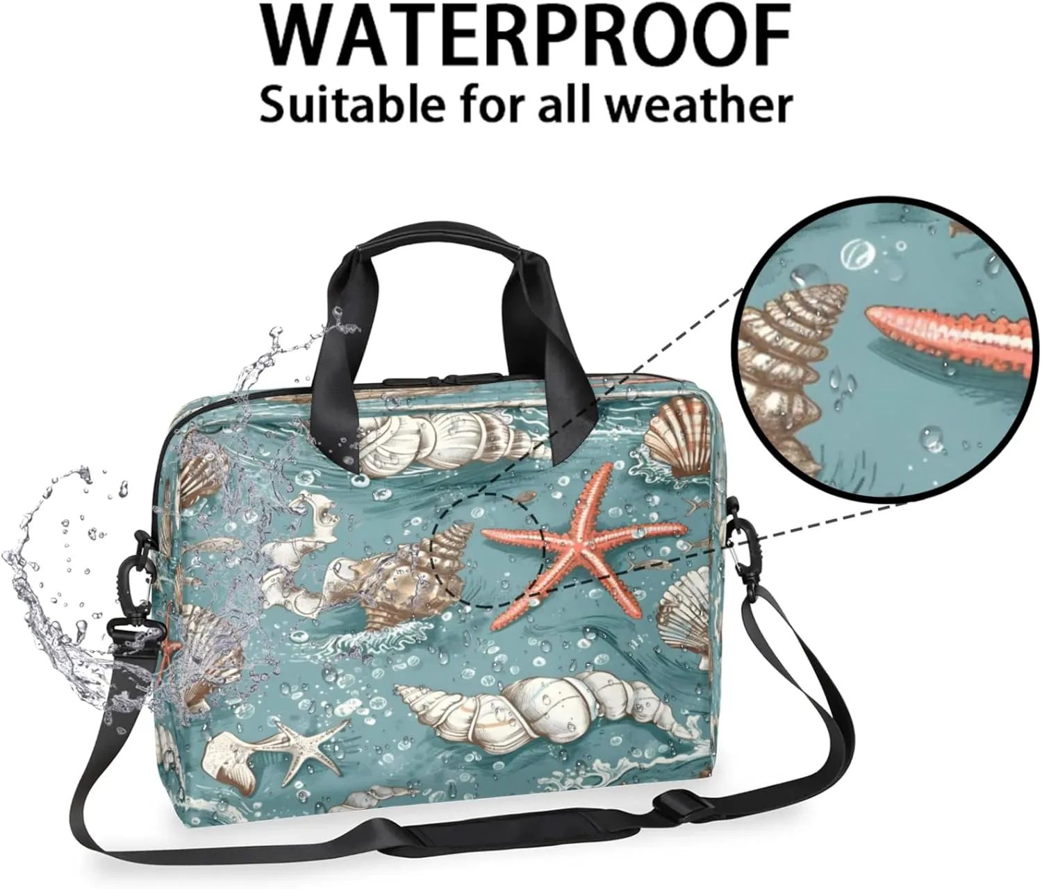 Laptop Shoulder Bag Compatible with Handle, Messenger Shoulder Case for Laptop or Tablet, Laptop Carrying Case
