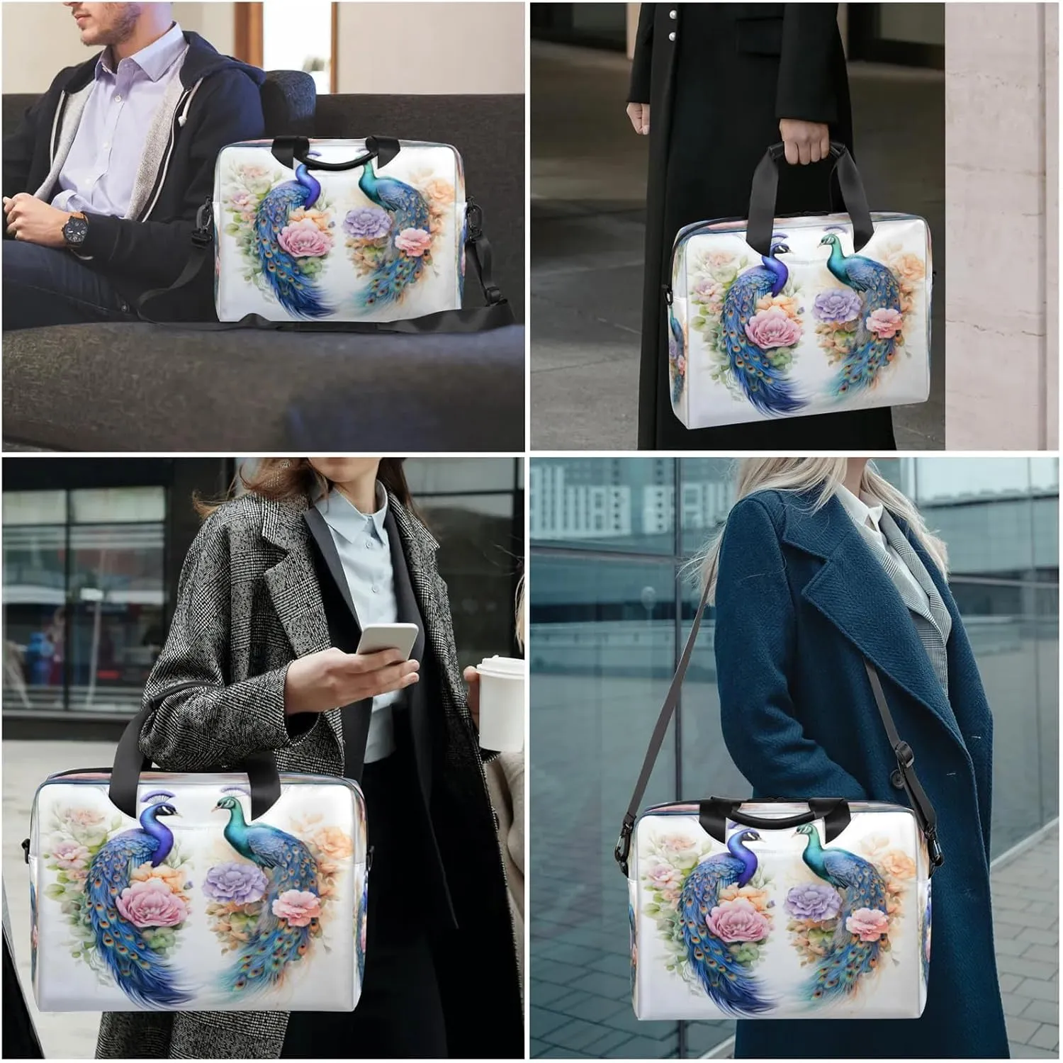 Laptop Shoulder Bag Compatible with Handle, Messenger Shoulder Case for Laptop or Tablet, Laptop Carrying Case
