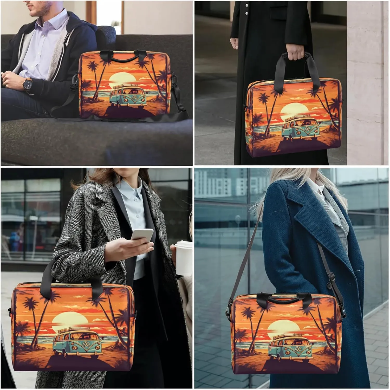 Laptop Shoulder Bag Compatible with Handle, Messenger Shoulder Case for Tablet, Laptop Carrying Case