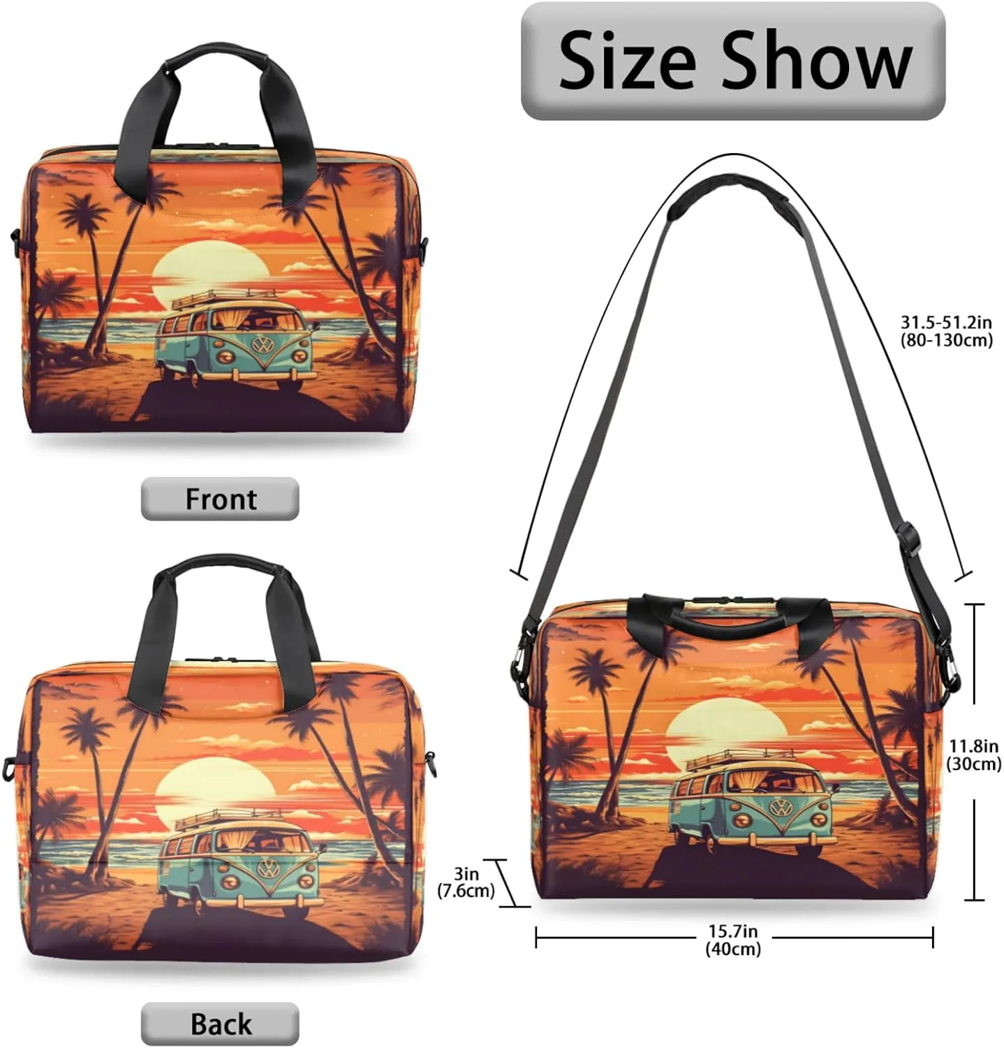 Laptop Shoulder Bag Compatible with Handle, Messenger Shoulder Case for Tablet, Laptop Carrying Case