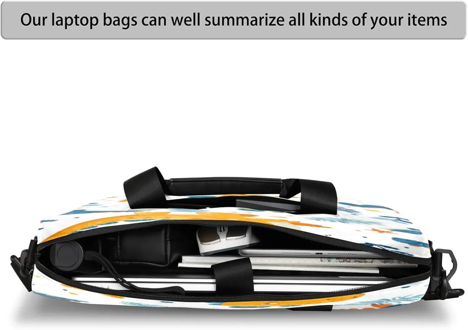 Laptop Shoulder Bag Compatible with Handle, Messenger Shoulder Case for Tablet, Laptop Carrying Case