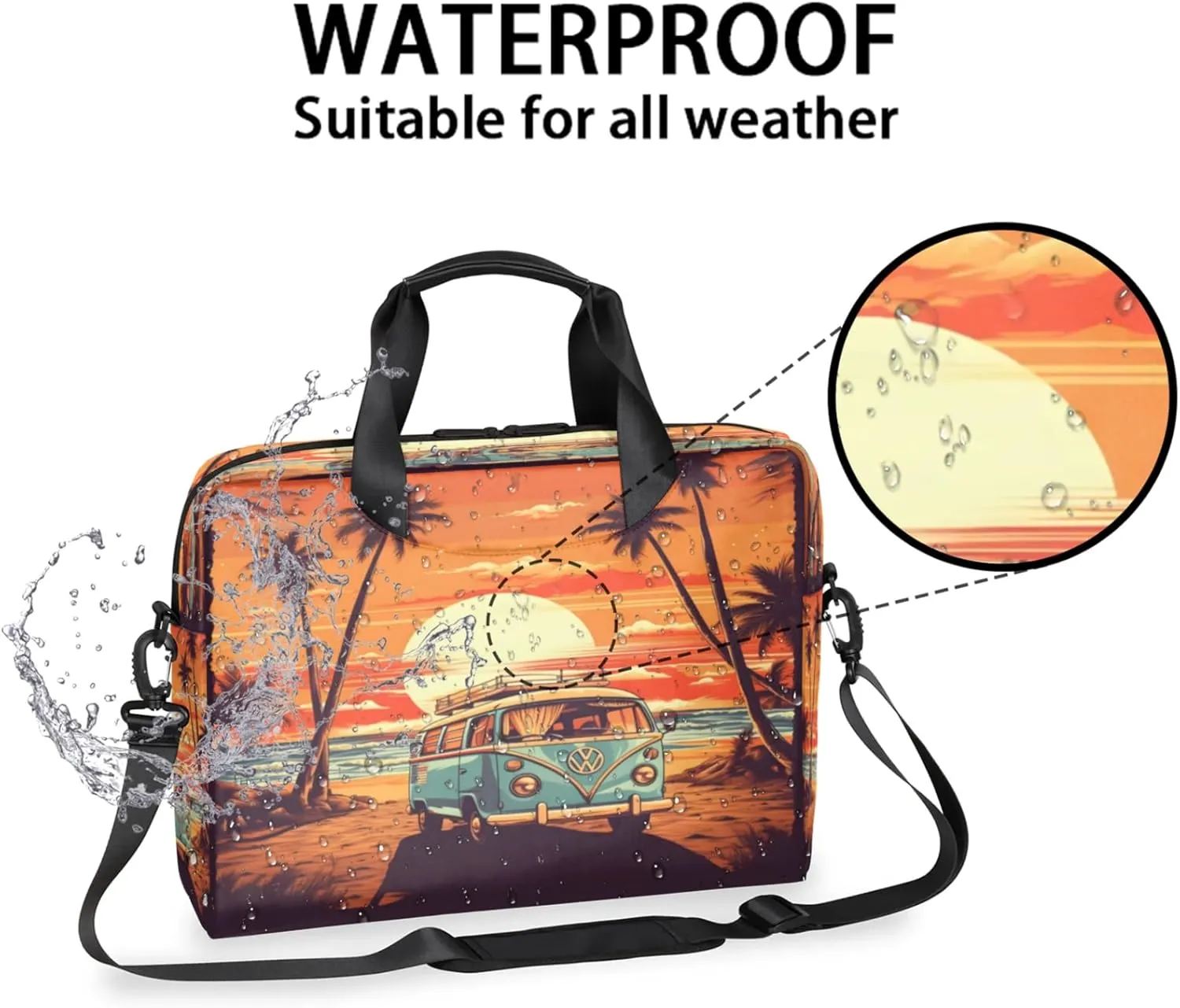 Laptop Shoulder Bag Compatible with Handle, Messenger Shoulder Case for Tablet, Laptop Carrying Case