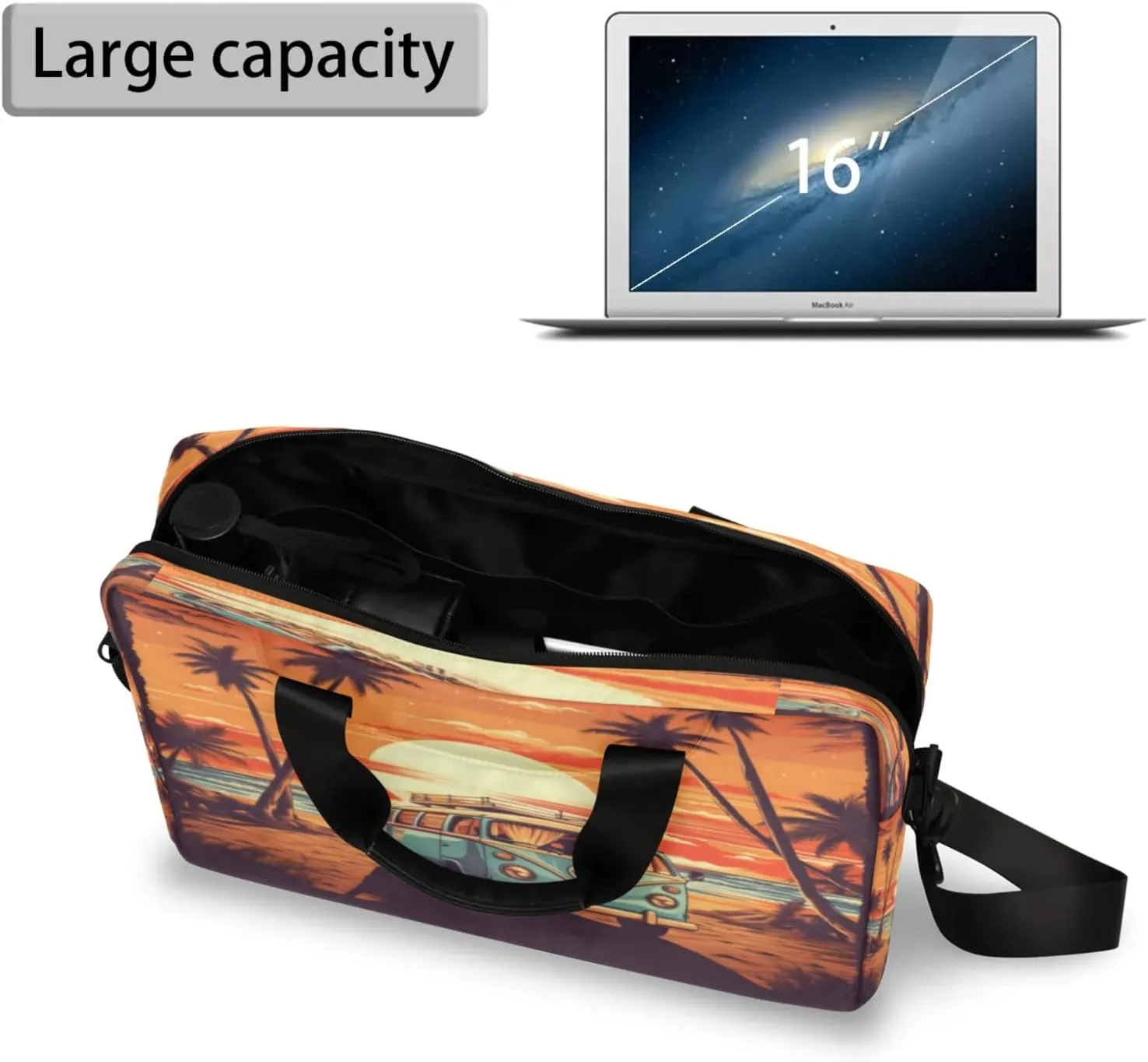 Laptop Shoulder Bag Compatible with Handle, Messenger Shoulder Case for Tablet, Laptop Carrying Case