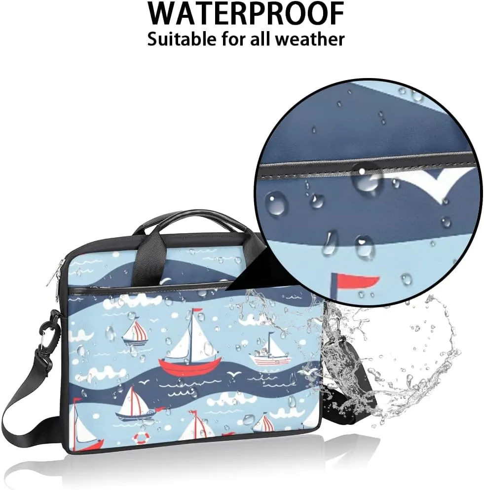 Laptop Shoulder Bag Computer Bag 13-15 Inches Laptop Carrying Case with Shoulder Strap for Women Men