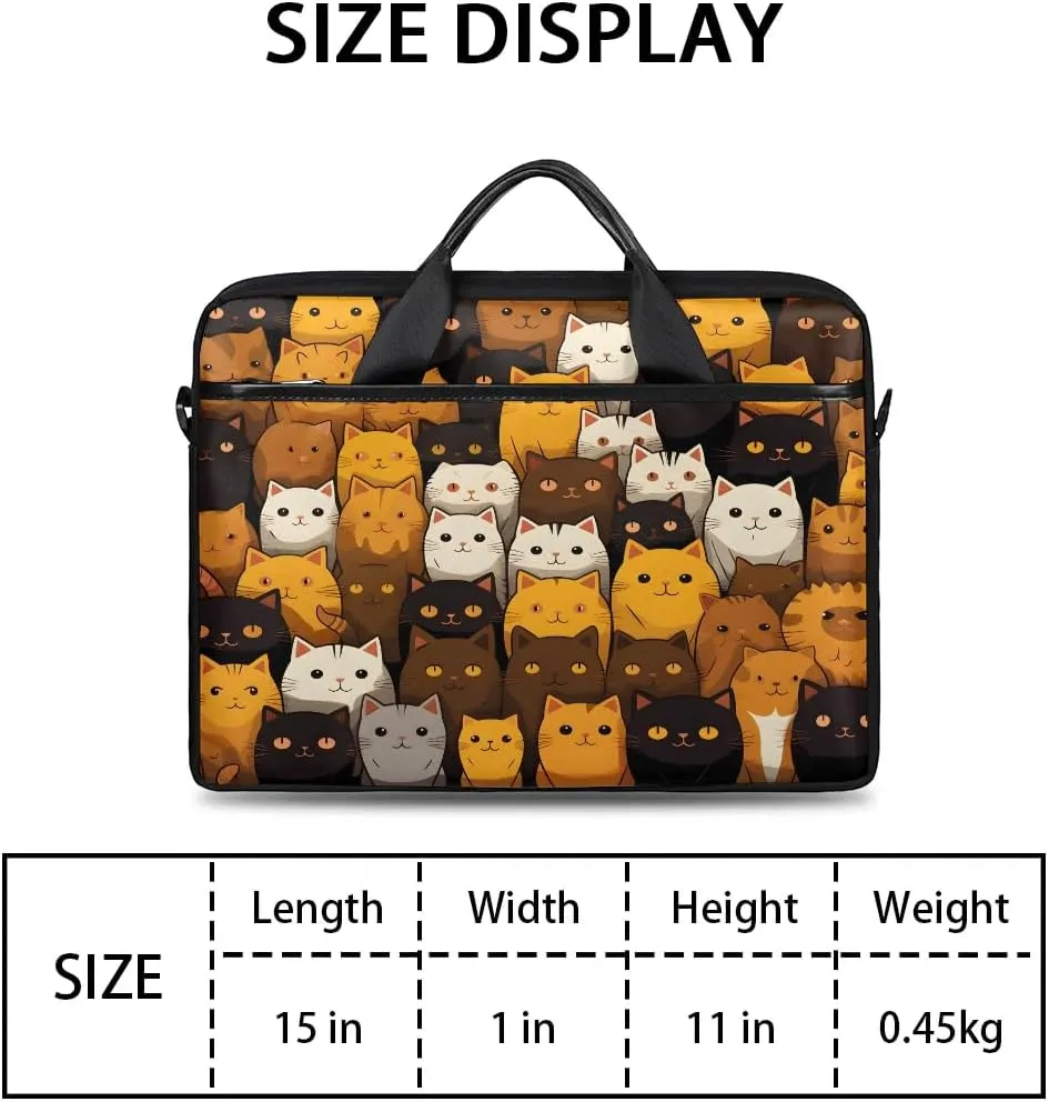 Laptop Shoulder Bag Computer Bag 13-15 Inches Laptop Carrying Case with Shoulder Strap for Women Men