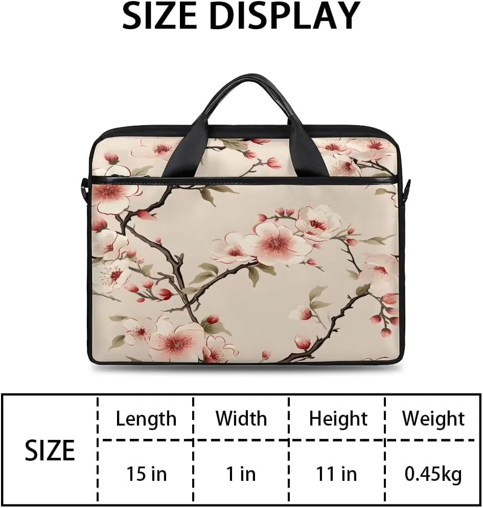 Laptop Shoulder Bag Computer Bag 13-15 Inches Laptop Carrying Case with Shoulder Strap for Women Men