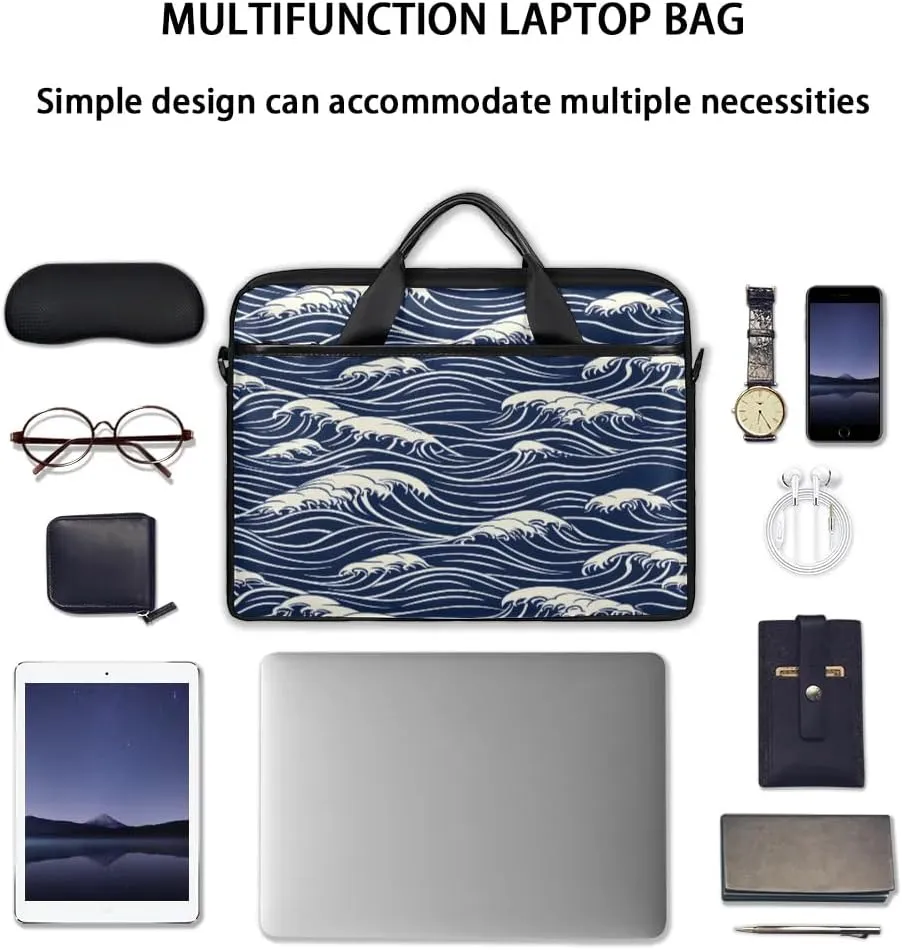 Laptop Shoulder Bag Computer Bag 13-15 Inches Laptop Carrying Case with Shoulder Strap for Women Men