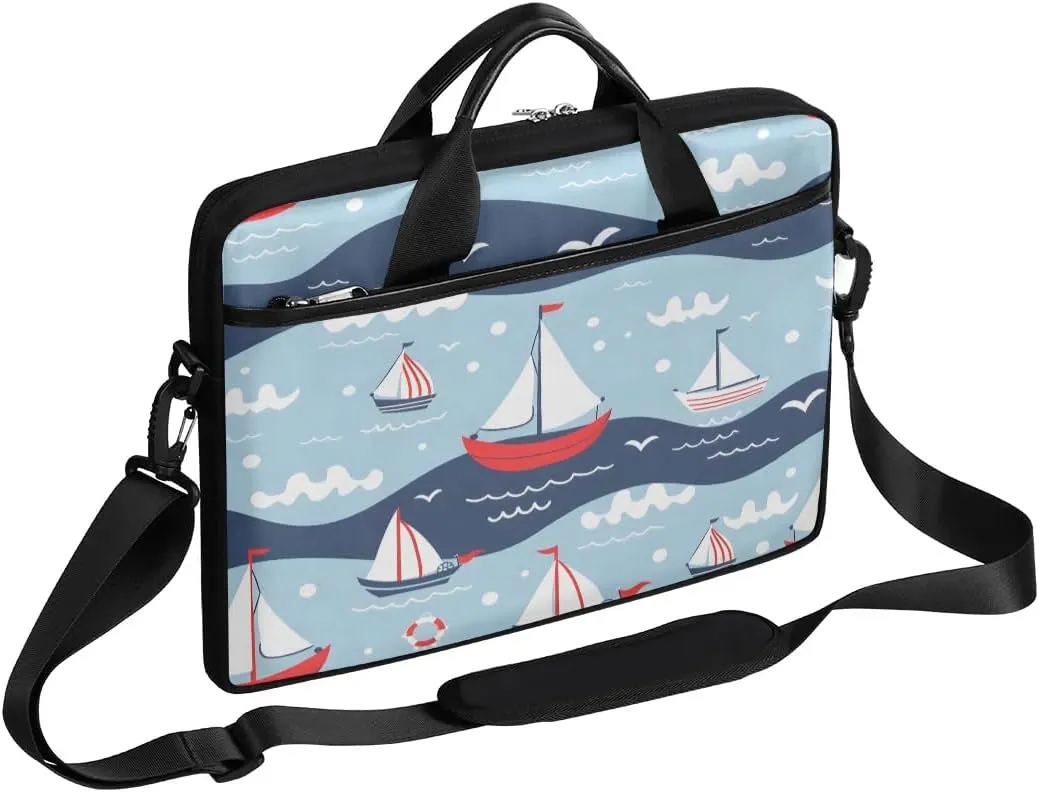Laptop Shoulder Bag Computer Bag 13-15 Inches Laptop Carrying Case with Shoulder Strap for Women Men