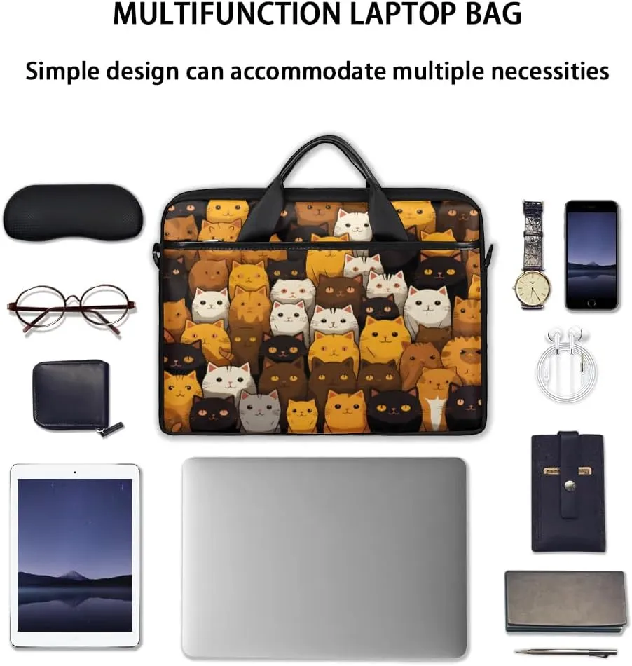 Laptop Shoulder Bag Computer Bag 13-15 Inches Laptop Carrying Case with Shoulder Strap for Women Men