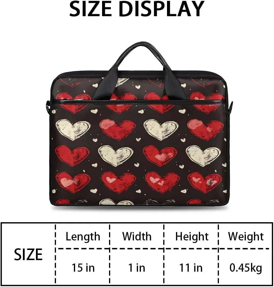 Laptop Shoulder Bag Computer Bag 13-15 Inches Laptop Carrying Case with Shoulder Strap for Women Men