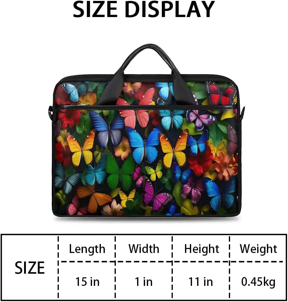 Laptop Shoulder Bag Computer Bag 13-15 Inches Laptop Carrying Case with Shoulder Strap for Women Men