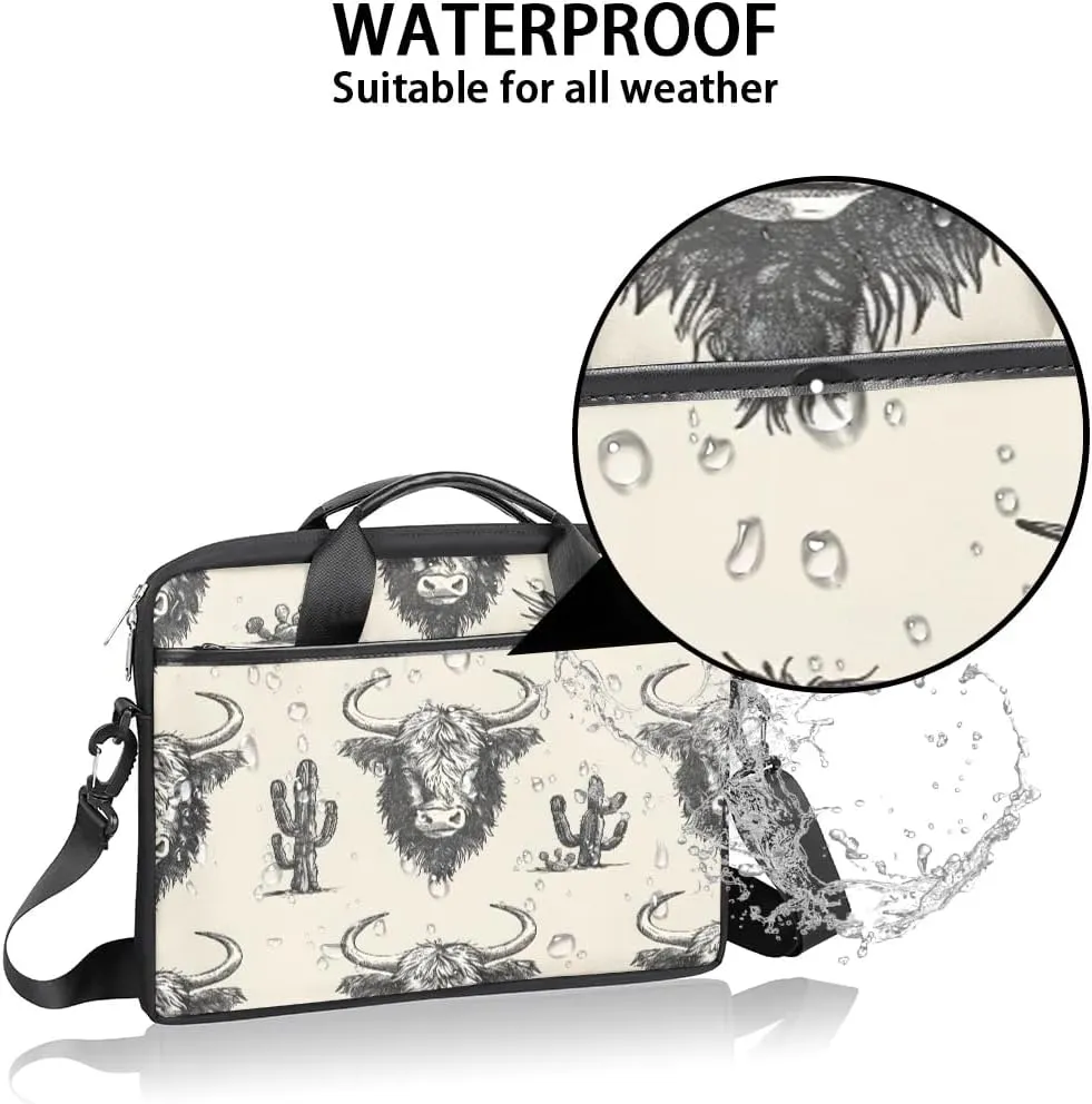 Laptop Shoulder Bag Computer Bag 13-15 Inches Laptop Carrying Case with Shoulder Strap for Women Men