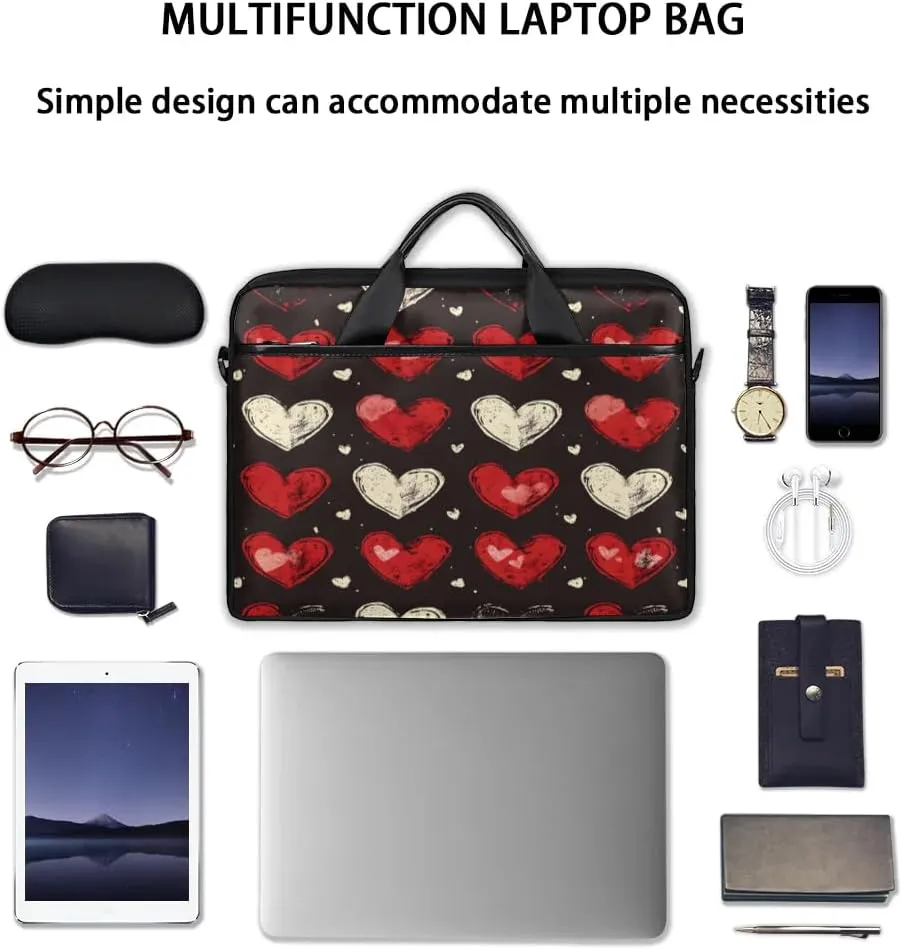 Laptop Shoulder Bag Computer Bag 13-15 Inches Laptop Carrying Case with Shoulder Strap for Women Men