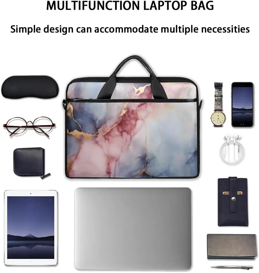 Laptop Shoulder Bag Computer Bag 13-15 Inches Laptop Carrying Case with Shoulder Strap for Women Men