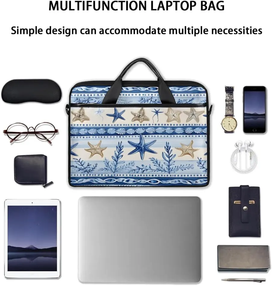 Laptop Shoulder Bag Computer Bag 13-15 Inches Laptop Carrying Case with Shoulder Strap for Women Men