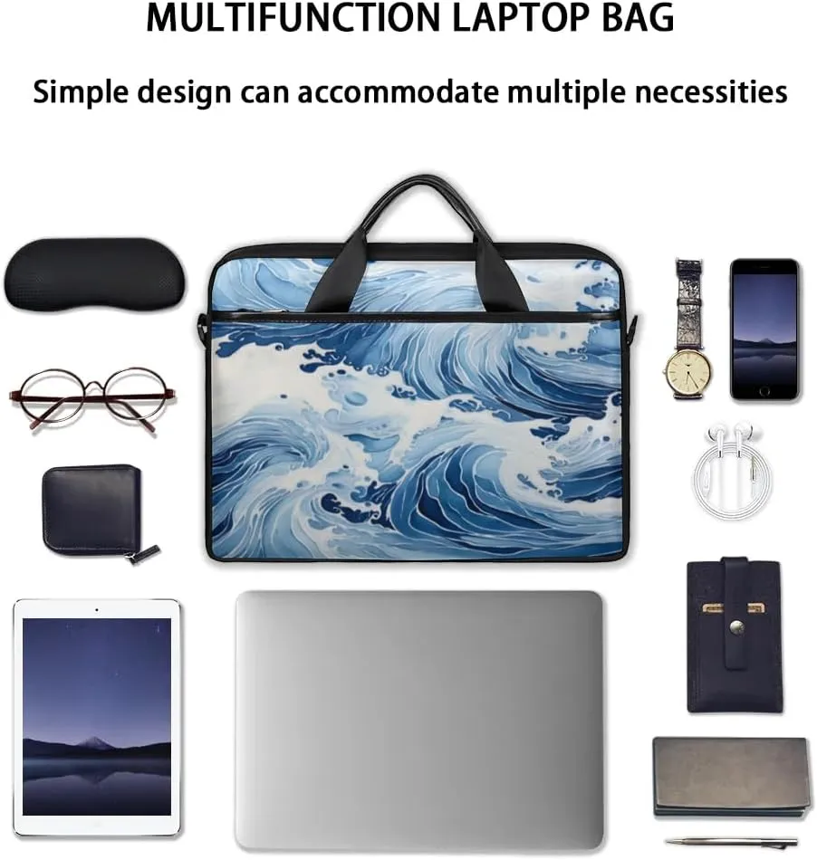 Laptop Shoulder Bag Computer Bag 13-15 Inches Laptop Carrying Case with Shoulder Strap for Women Men