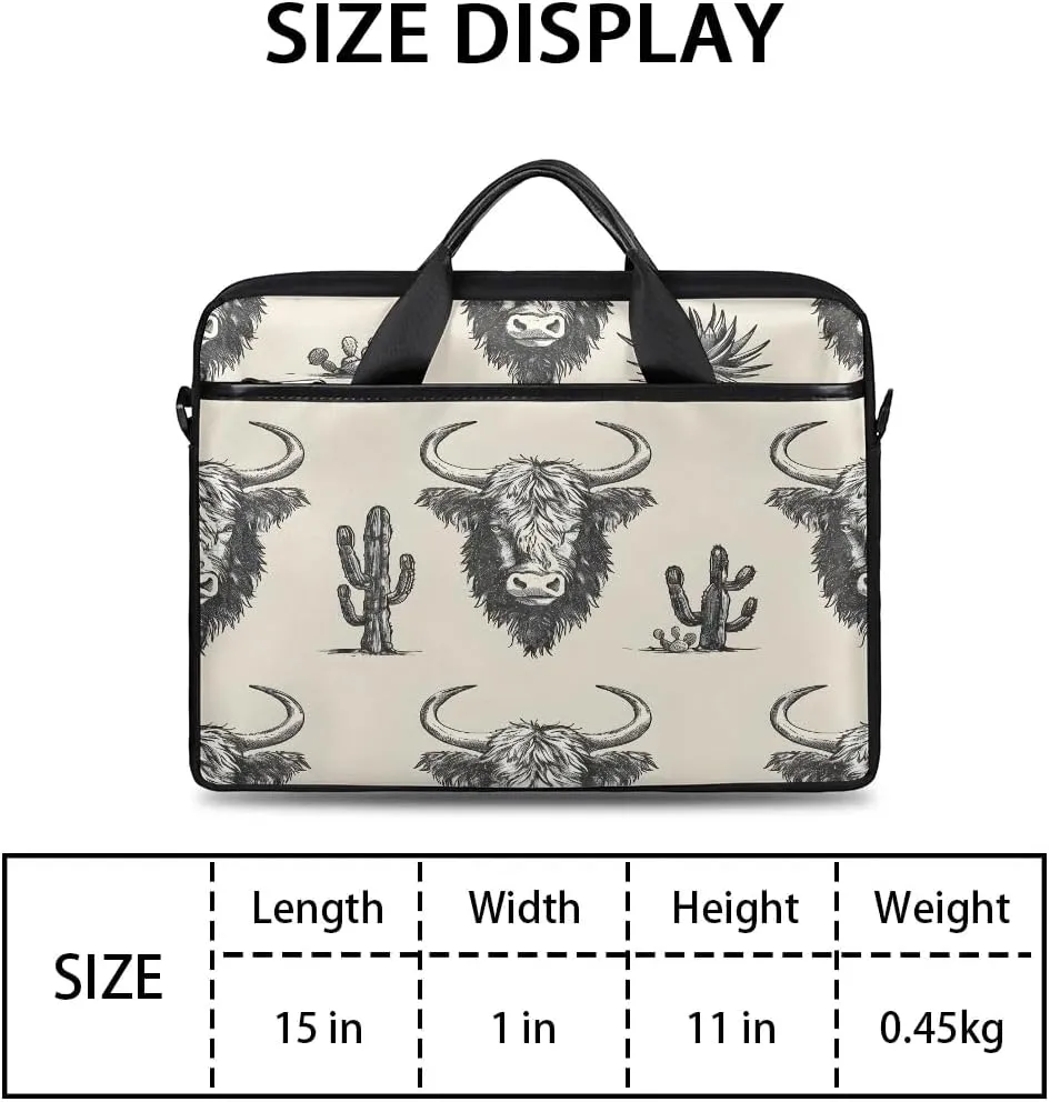 Laptop Shoulder Bag Computer Bag 13-15 Inches Laptop Carrying Case with Shoulder Strap for Women Men