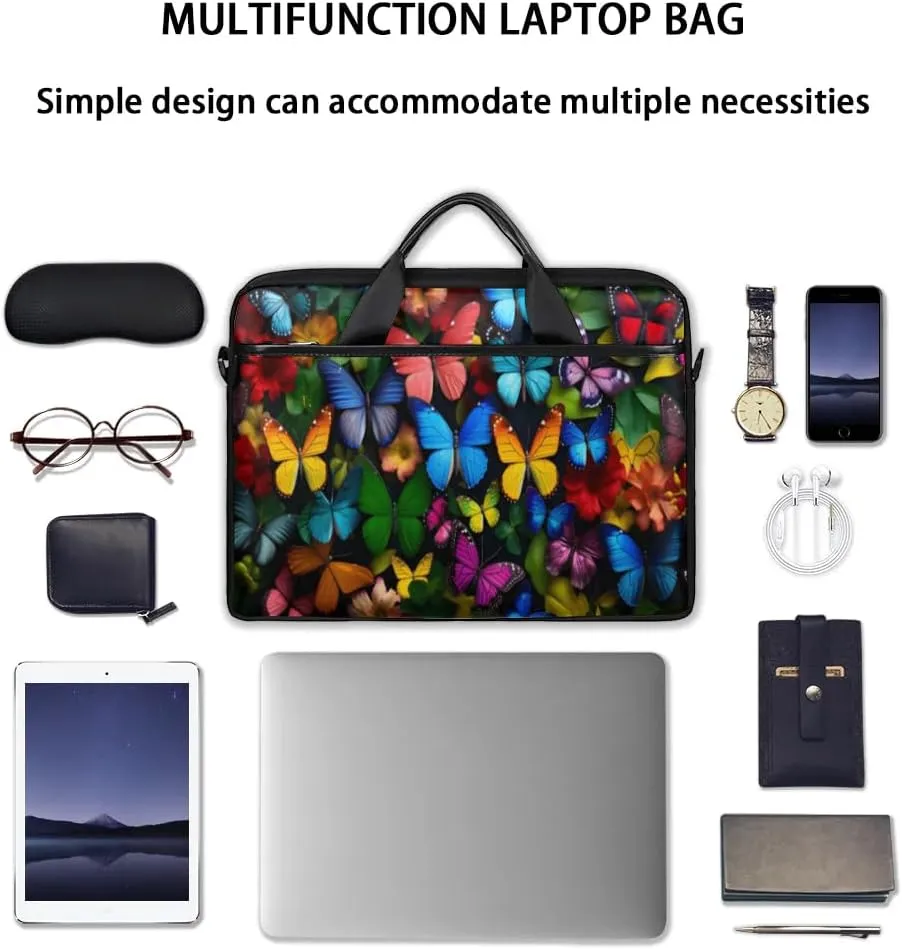 Laptop Shoulder Bag Computer Bag 13-15 Inches Laptop Carrying Case with Shoulder Strap for Women Men