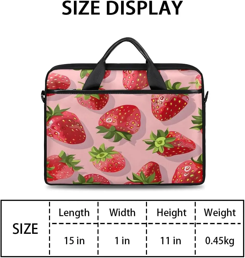 Laptop Shoulder Bag Computer Bag 13-15 Inches Laptop Carrying Case with Shoulder Strap for Women Men