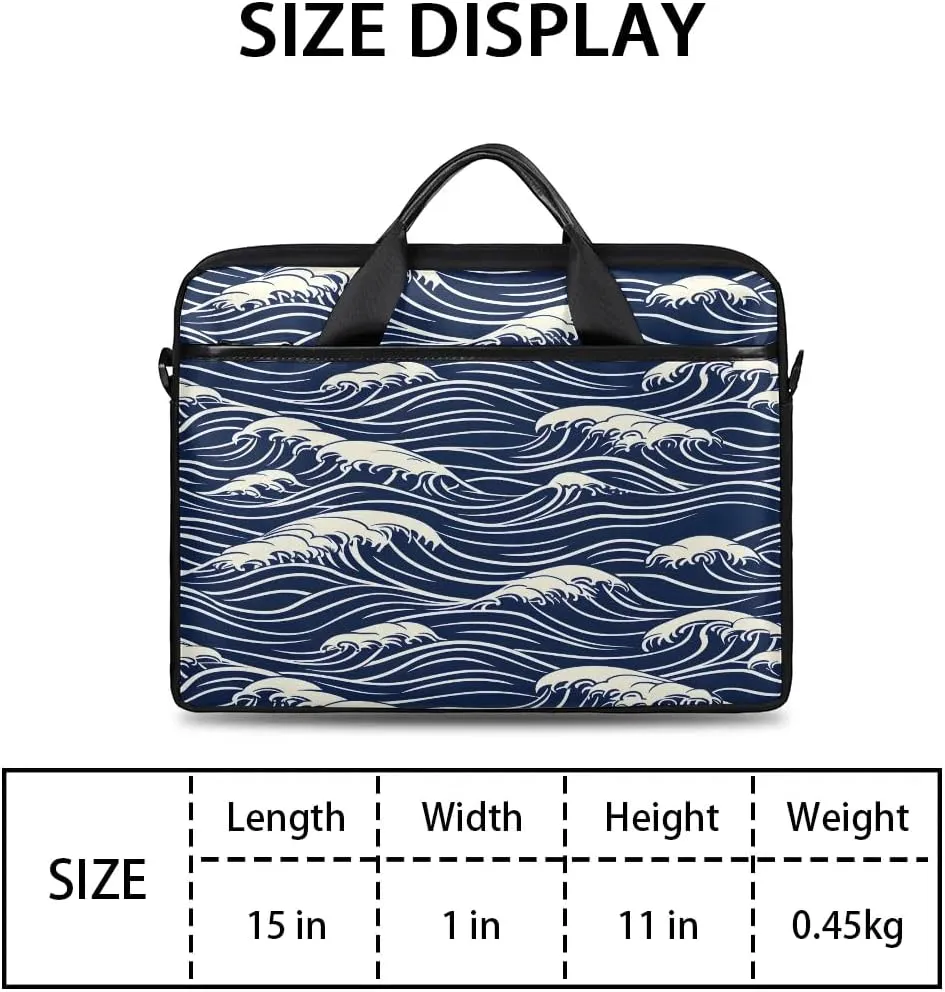 Laptop Shoulder Bag Computer Bag 13-15 Inches Laptop Carrying Case with Shoulder Strap for Women Men