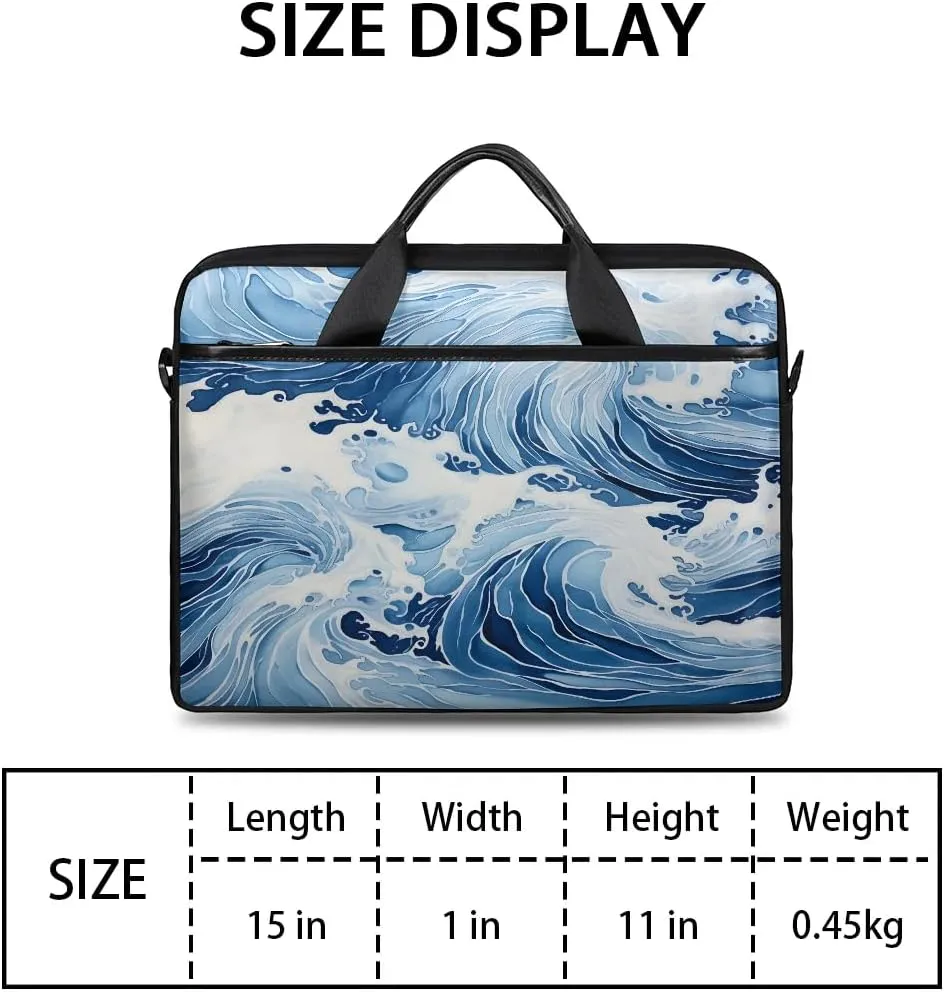 Laptop Shoulder Bag Computer Bag 13-15 Inches Laptop Carrying Case with Shoulder Strap for Women Men