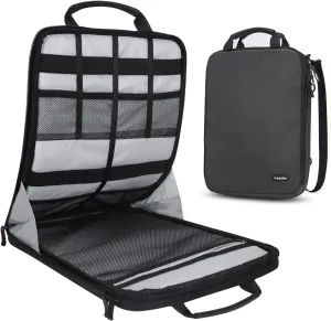Laptop Shoulder Bag, iCozzier 13-13.3 Inch Laptop Tablet Sleeve Case Horizontal and Vertical Style with Handle & Removable Shoulder Strap for 13.3" Macbook/Notebook - Black