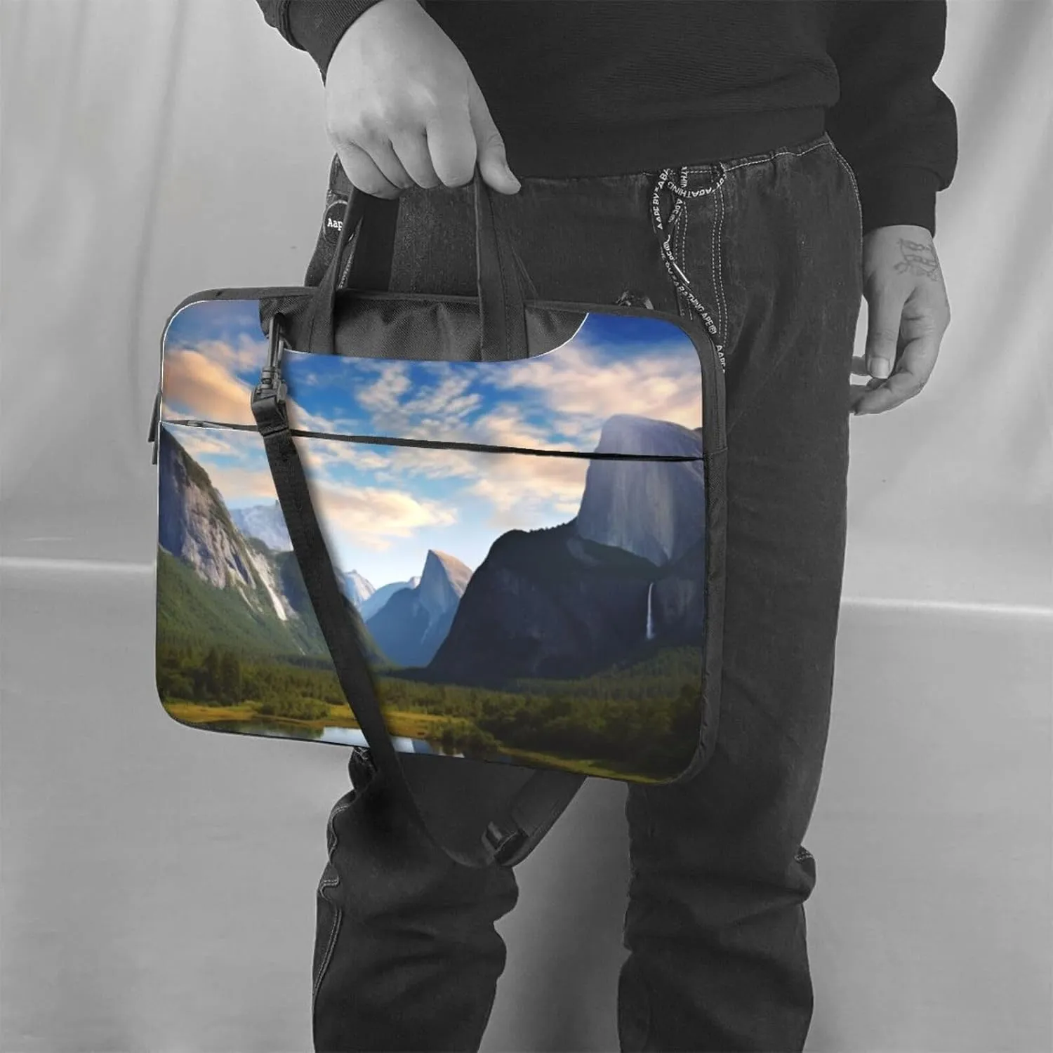 Laptop Shoulder Bag Laptop Bag Computer Bag National Park Messenger Bag for Unisex