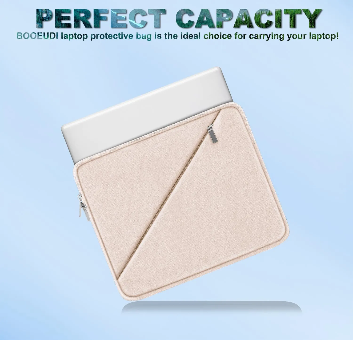 Laptop Sleeve 15.6 inch, Traveling Carrying Computer Bag with Zippered Pocket, Shockproof Protective Laptop Case Compatible for Apple Notebook, HP, Dell, Acer, Asus, Lenovo, Pink