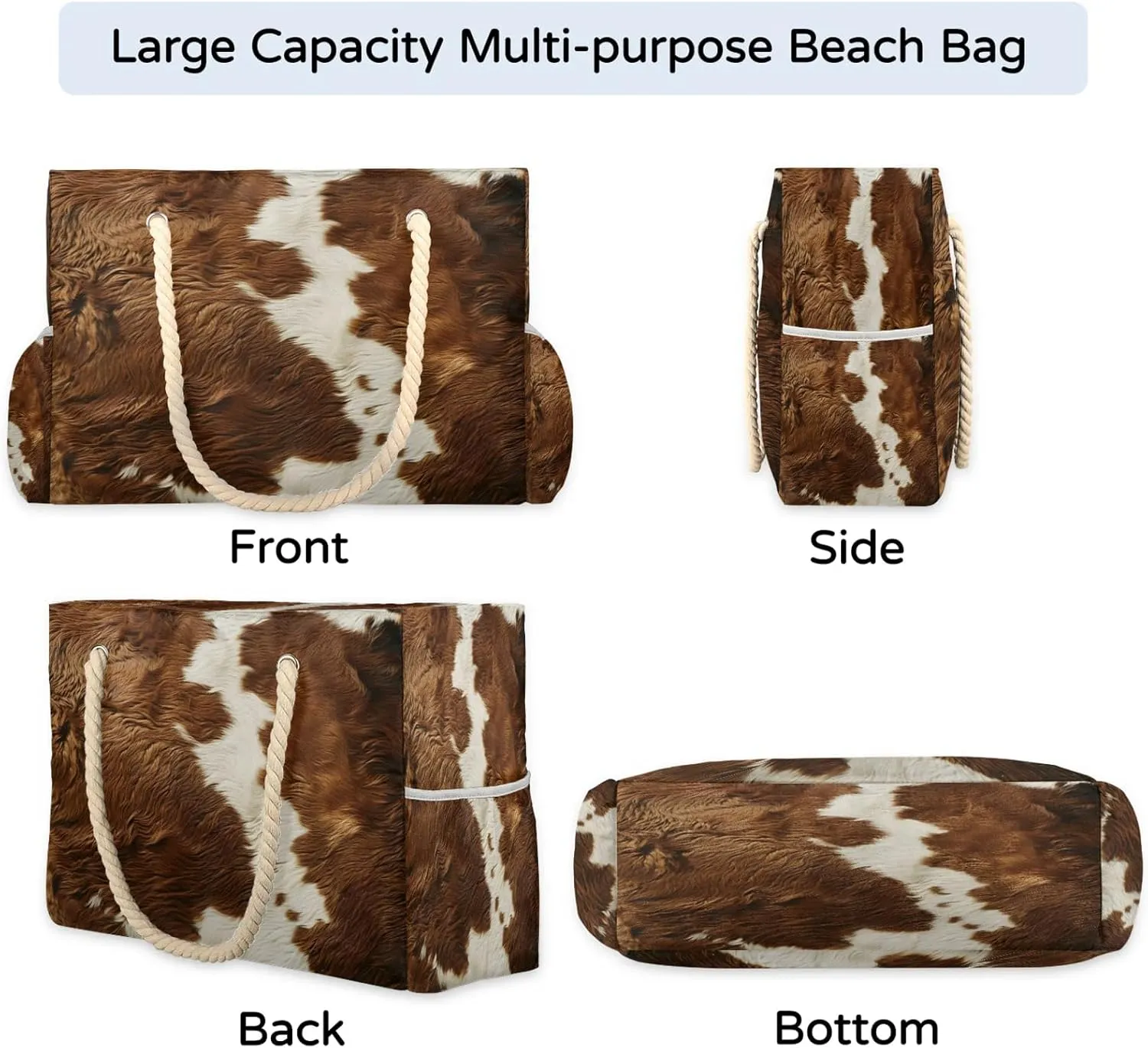Large Beach Bags for Women with Zipper Beach Tote Bag Waterproof Sandproof Gym Swim Pool Grocery Travel Bag