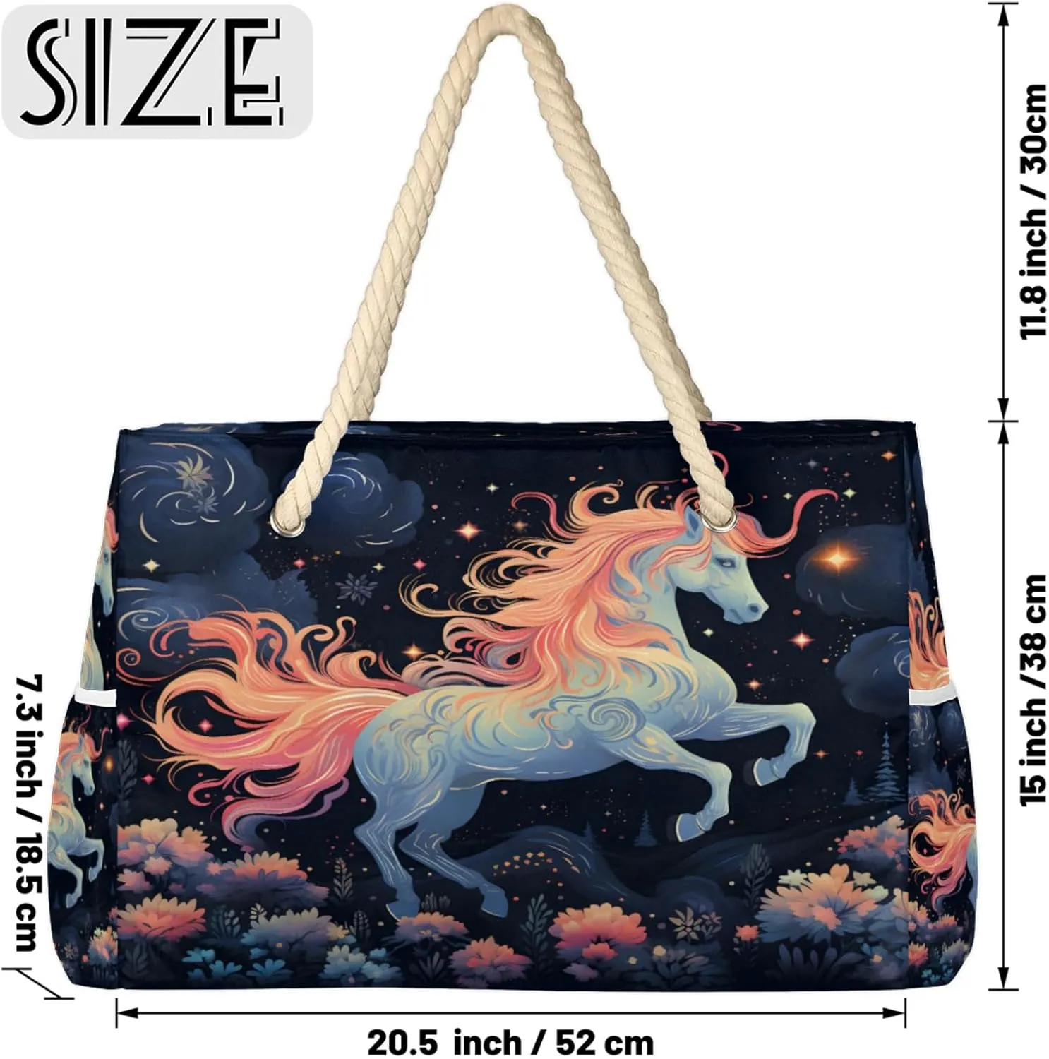 Large Beach Tote Bags with Zipper, Beach Bag for Women, Waterproof Sandproof Pool Swim Bags, Travel Tote Bag