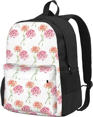 Large Capacity Leisure Travel Backpack Adjustable Strap Suitable Work Outdoor Sport for Woman Man Yellow Pollen Flower