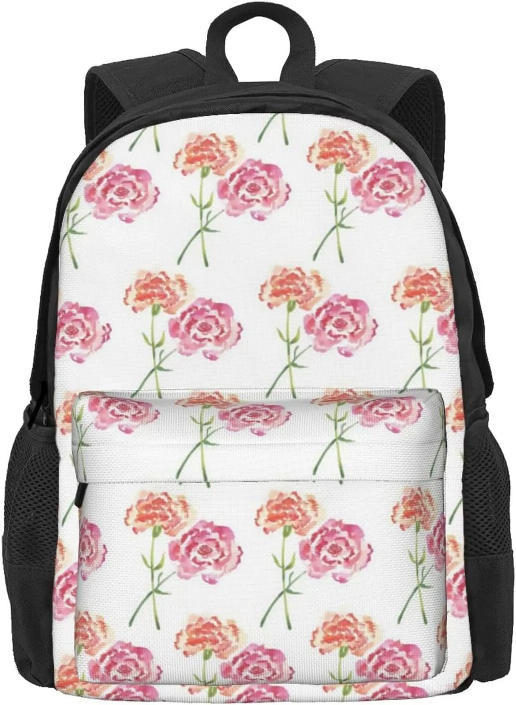 Large Capacity Leisure Travel Backpack Adjustable Strap Suitable Work Outdoor Sport for Woman Man Yellow Pollen Flower