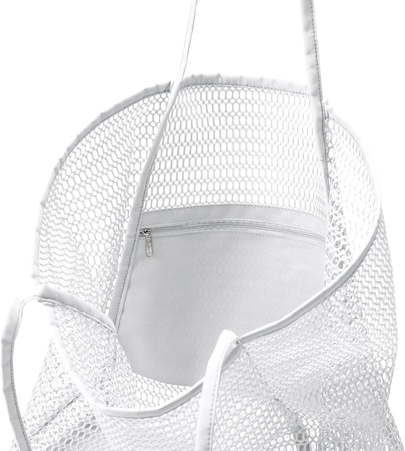 Large Capacity Mesh Beach Tote Bag,Women Casual Shoulder Handbag