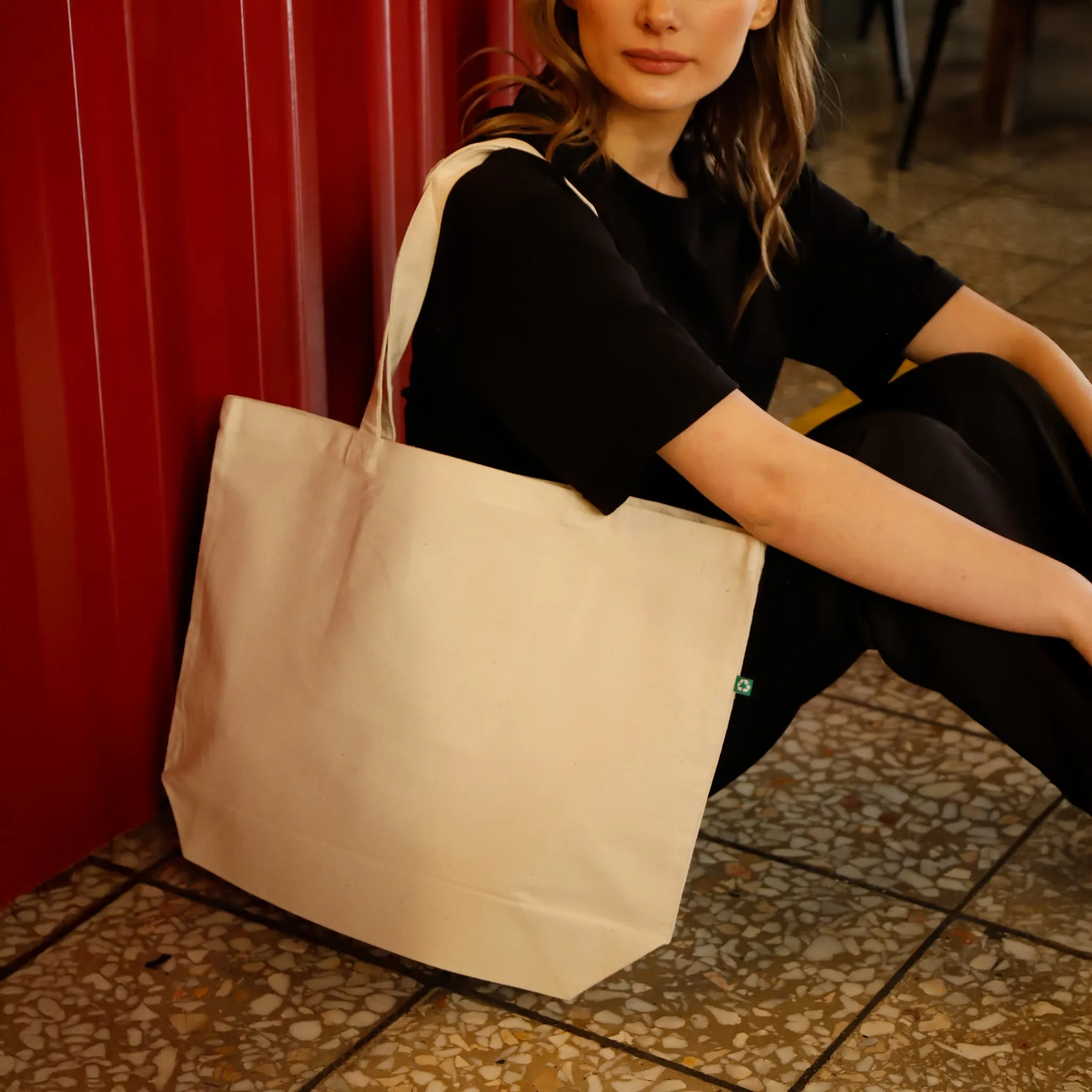 Large Eco Friendly Recycled Canvas Tote Bags - RC260