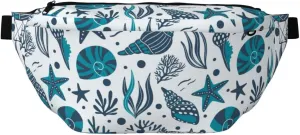 Large Fanny Packs for Women Men Cross Body - seashells starfish corals seaweeds Travel Crossbody Bags for Women Trendy, Belt Bag for Women Men Crossbody, Waist Bag for Women With Adjustable Strap