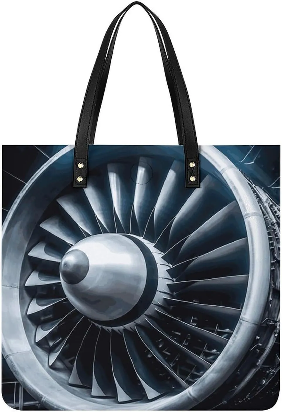 Large Grocery Bags Beach Tote Jet Engine Bag for Women Shoulder Bag for Travel Work Handbag