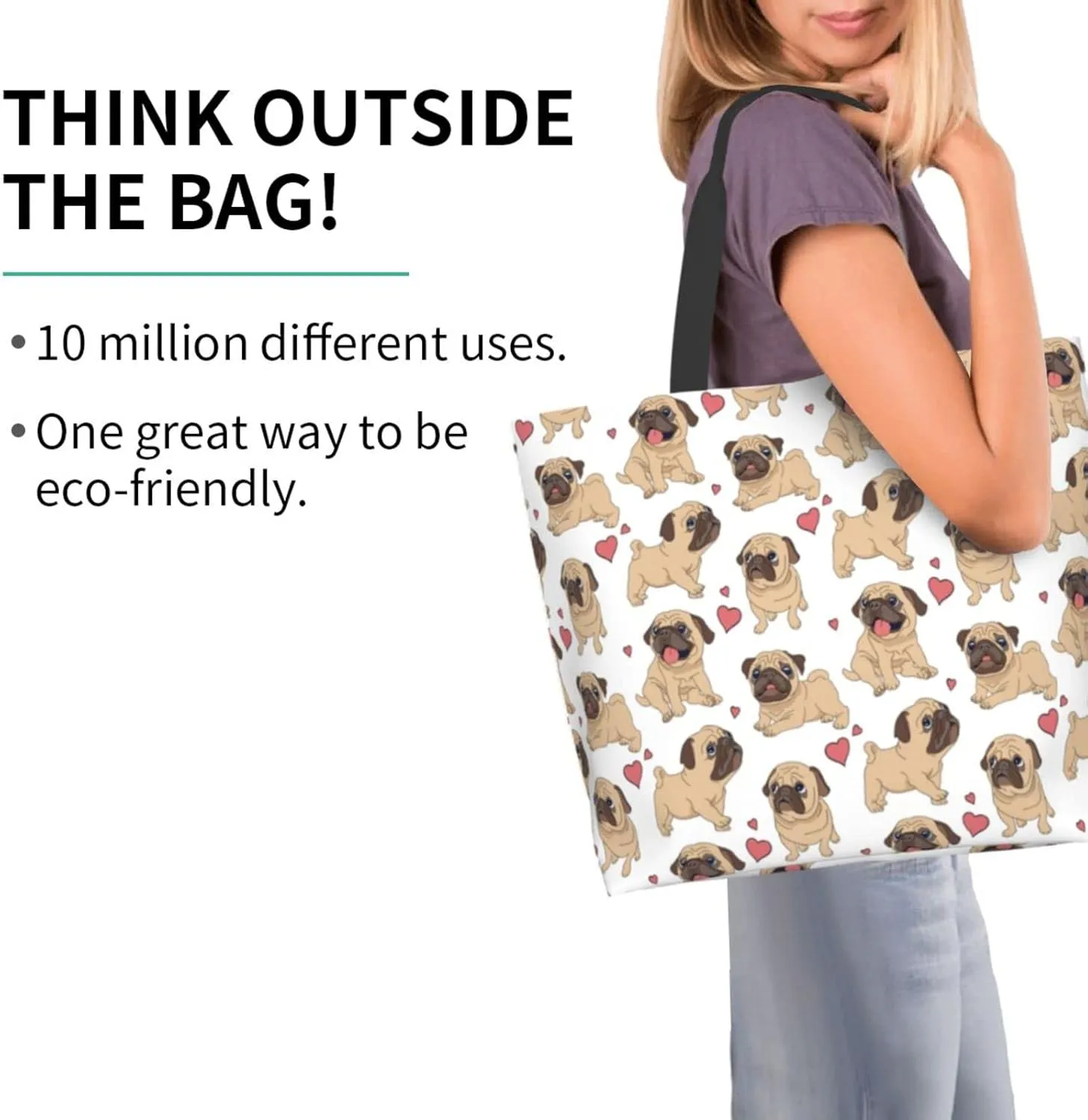 Large Tote Bag For Women Casual Shoulder Bag Handbag Waterproof Crossbody Handbags Reusable For Beach Travel Grocery Shopping