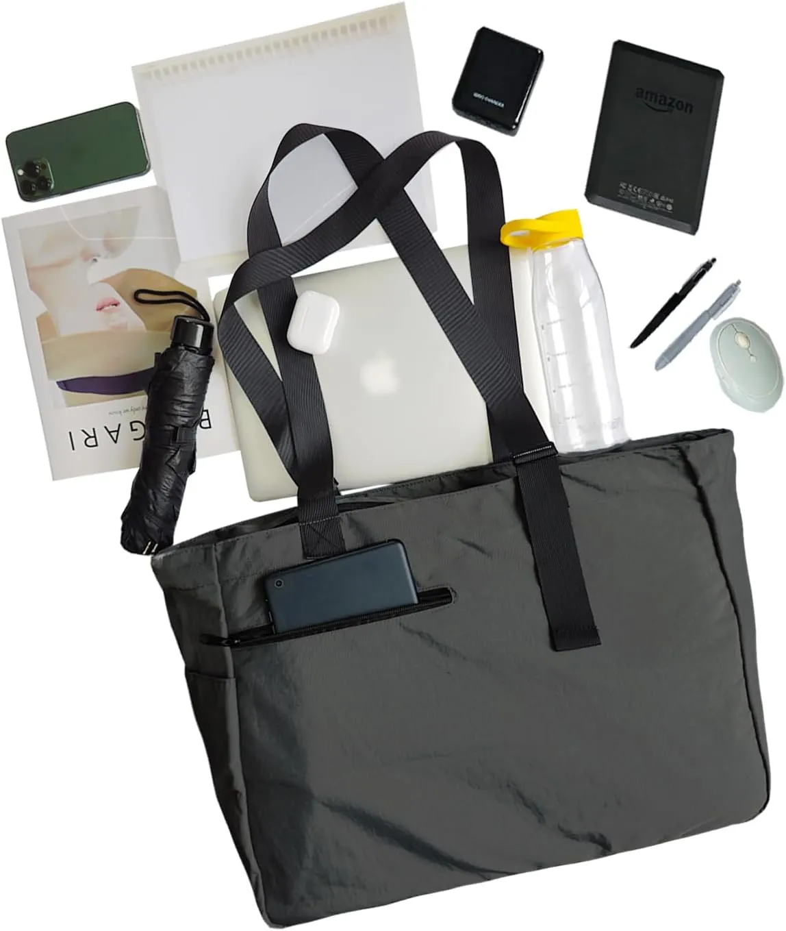 Large Tote Bag for Women Versatile Lightweight Adjustable Strap Shoulder Handbag with Zipper for Gym,Travel, Work,Beach