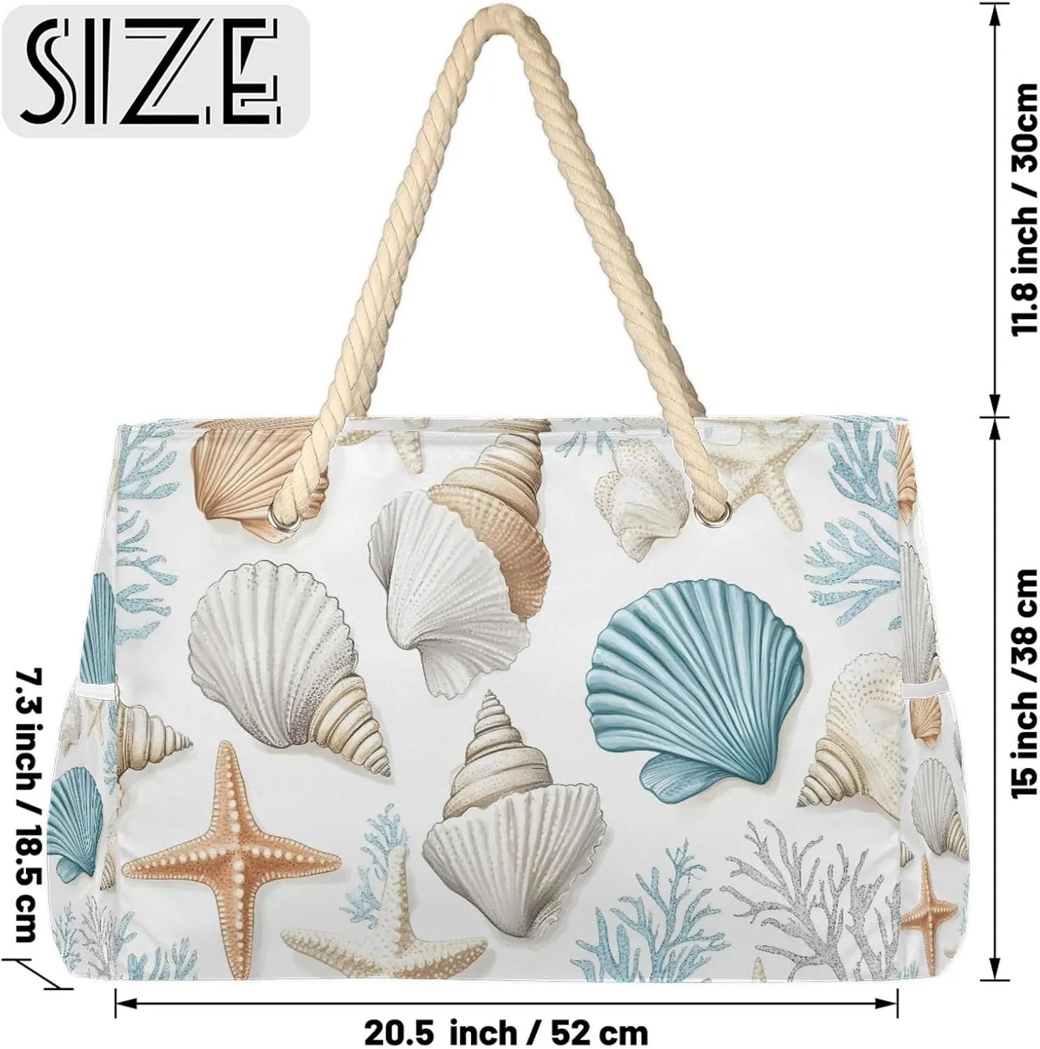 Large Tote Beach Bags for Women with Zipper Waterproof Sandproof Gym Swim Pool Grocery Travel Bag
