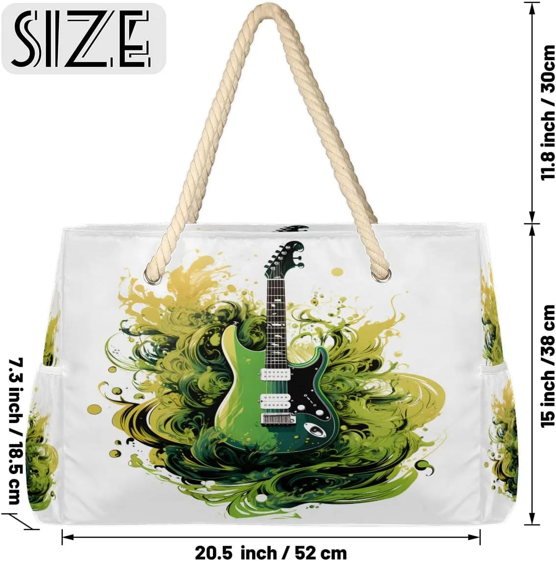 Large Tote Beach Bags for Women with Zipper Waterproof Sandproof Swim Pool Grocery Gym Travel Bag