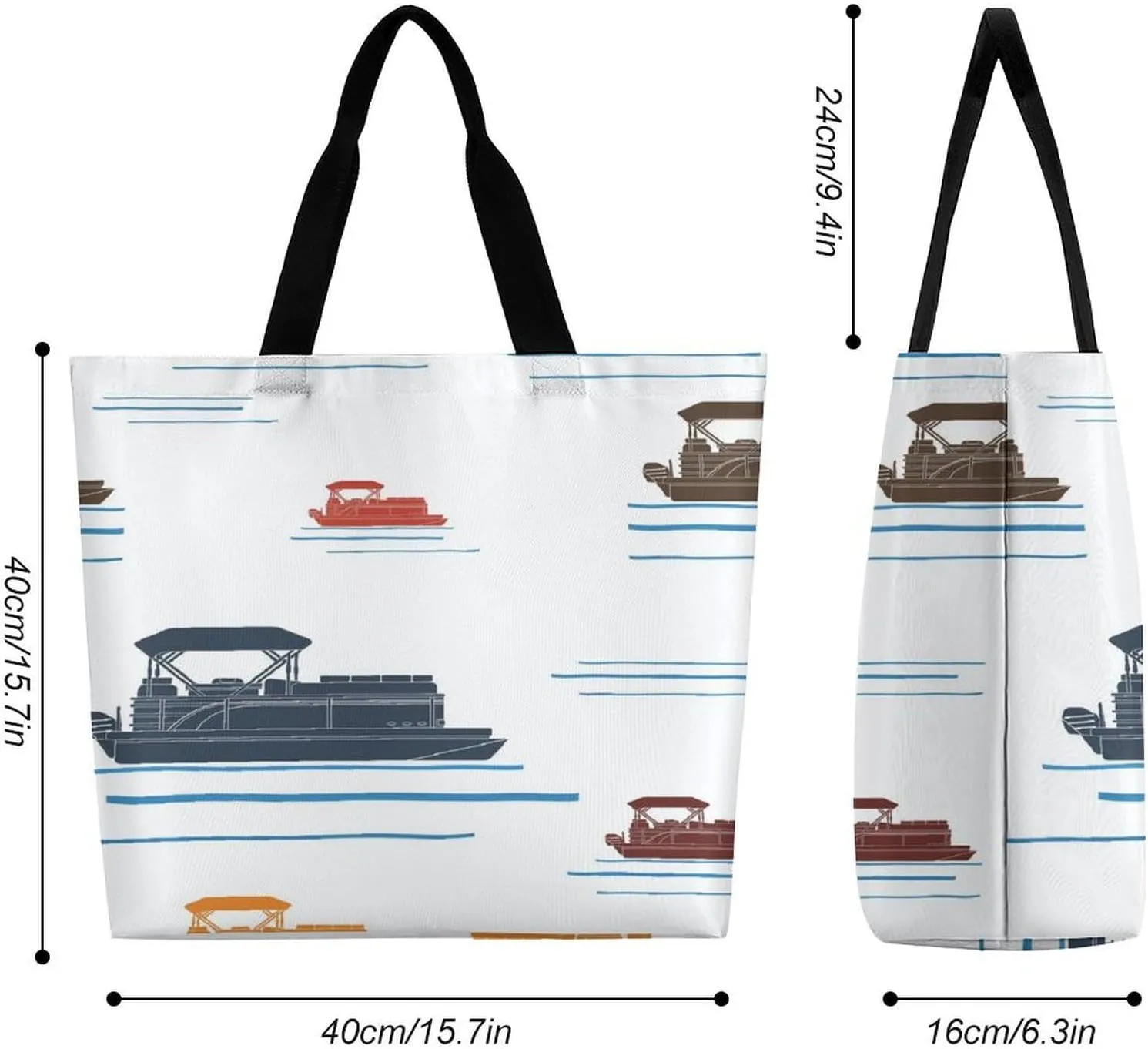 Large Tote Top Handle Bag, Shopping Handbag Big Polyester Shoulder Hand Bags