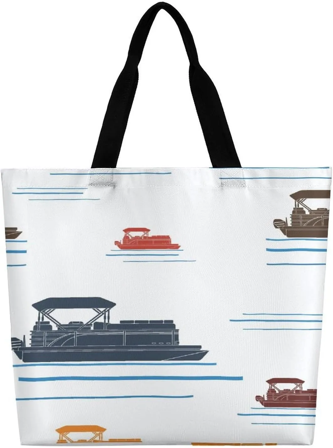 Large Tote Top Handle Bag, Shopping Handbag Big Polyester Shoulder Hand Bags
