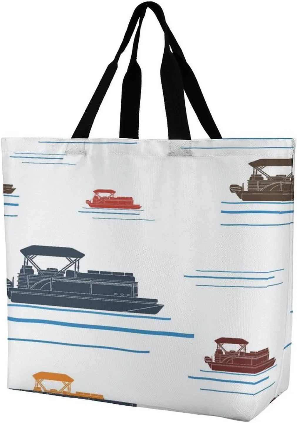 Large Tote Top Handle Bag, Shopping Handbag Big Polyester Shoulder Hand Bags