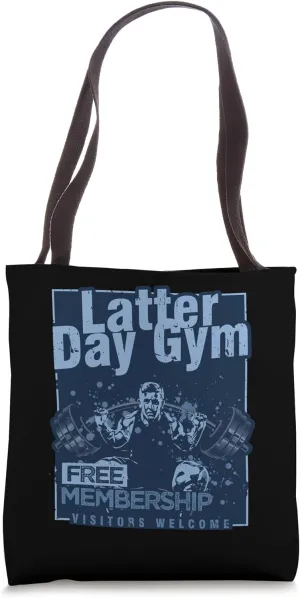 Latter-Day Gym Missionary LDS Church Funny Mormon Tote Bag