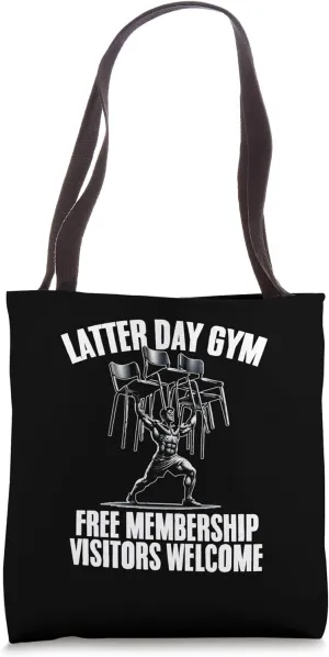 Latter-Day Gym Missionary LDS Church Funny Mormon Tote Bag