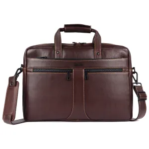 Laveri Genuine Leather Office Laptop Bag