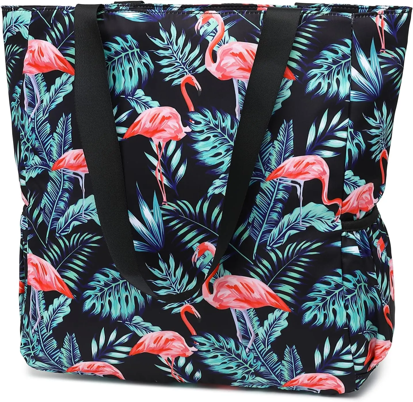 Leaper Travel Tote Bag Wear-Resistant Portable and Foldable Handbags Shoulder Bag for Gym, Beach, Travel and Daily Use